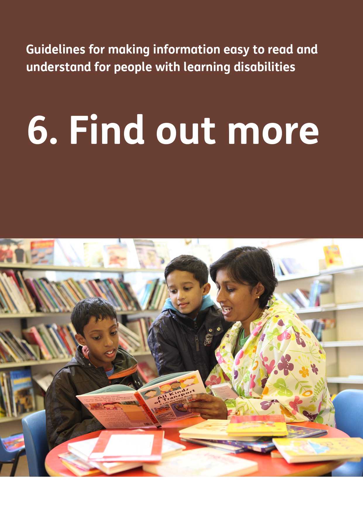 Booklet 6: Find out more