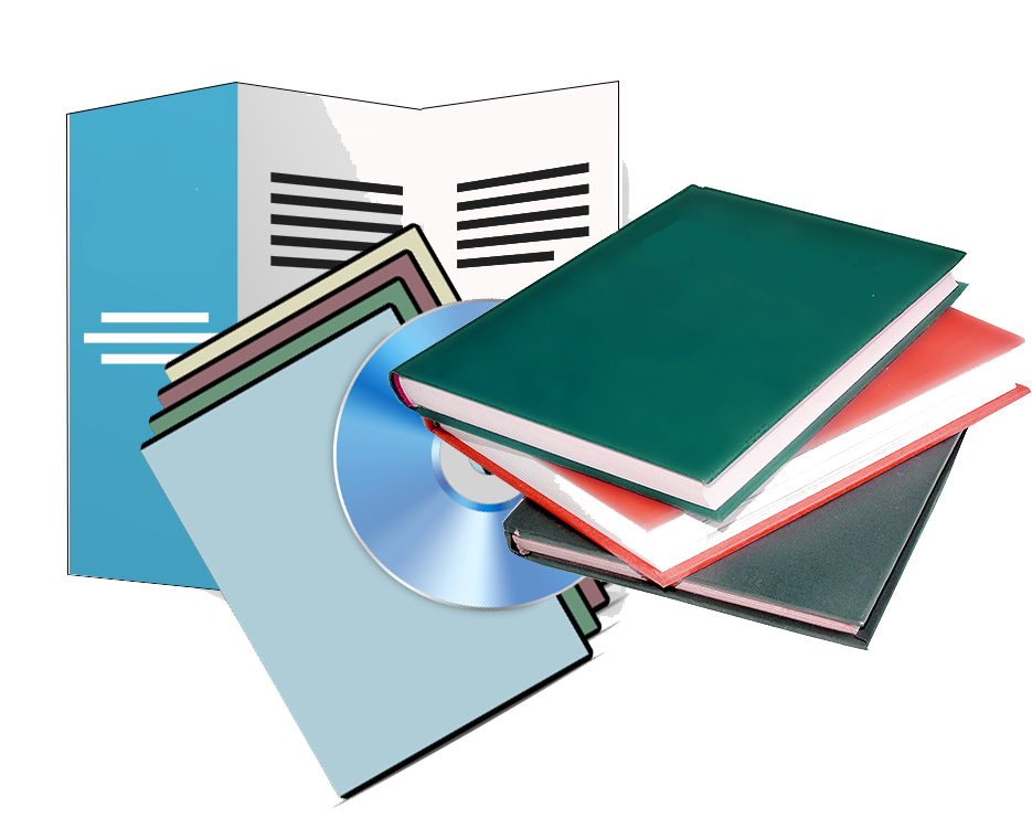 Resources group of leaflets, books and discs
